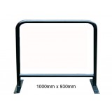 1m x 0.93m - Black Round Tube Cafe Wind Barrier Frame